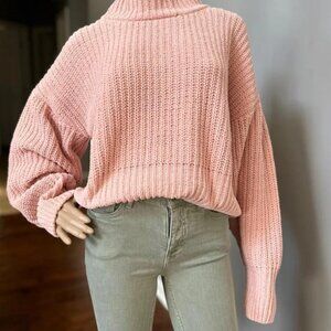 Double Zero Blush Pink Chunky Knit Sweater
